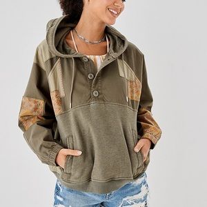 American Eagle Beach Baja Popover Hoodie